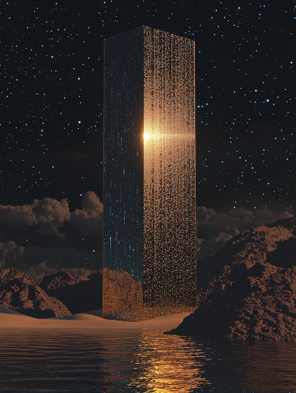 Glowing Monolith Scene