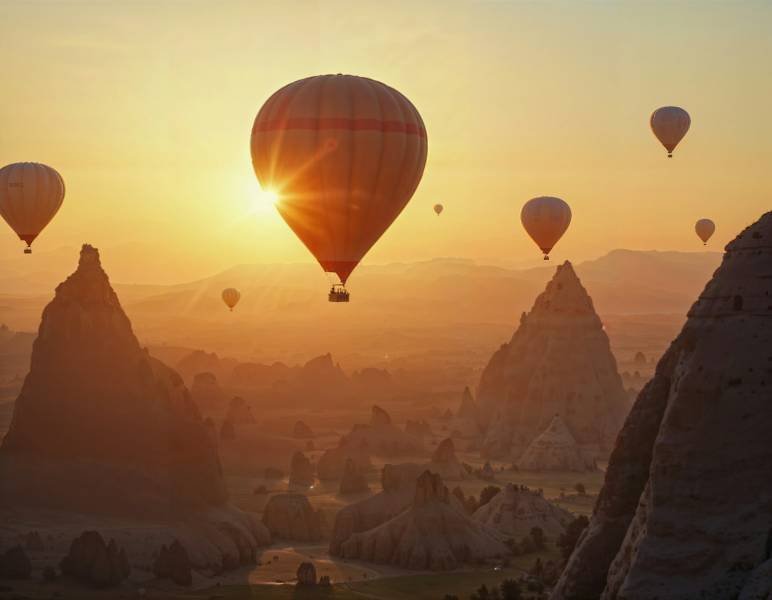 Hot Air Balloons at Sunrise