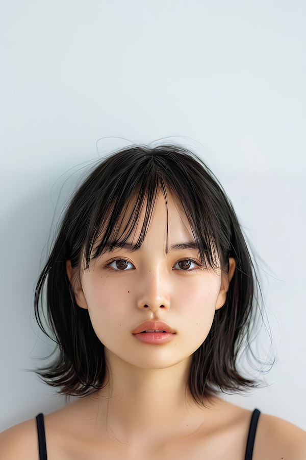 Close-up Portrait of Young Woman