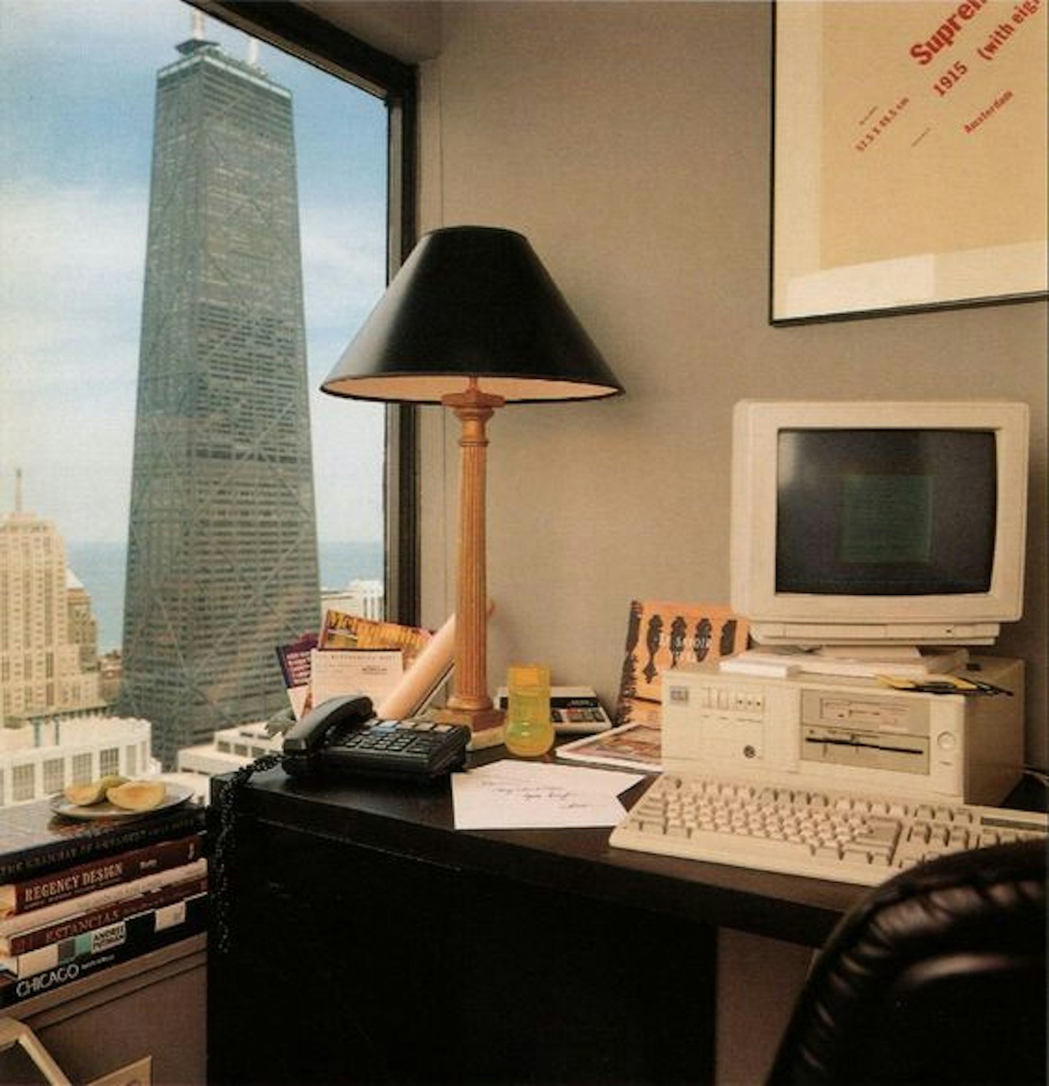 Cozy Office with Vintage Computer