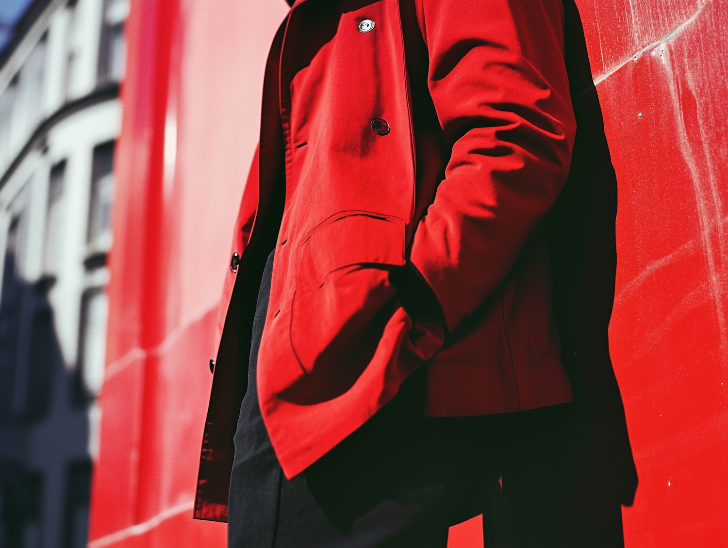 Person in Red Coat