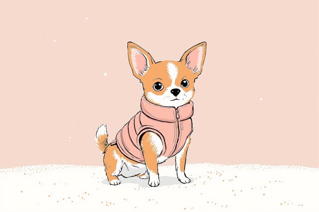 Chihuahua in Pink Jacket