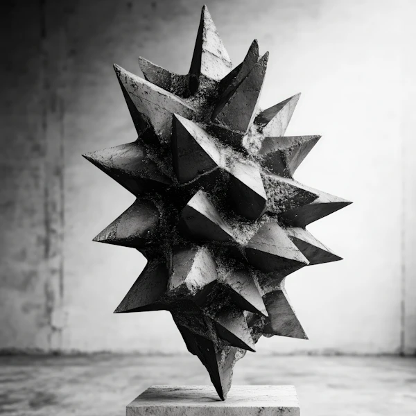 Spiked Metal Sculpture