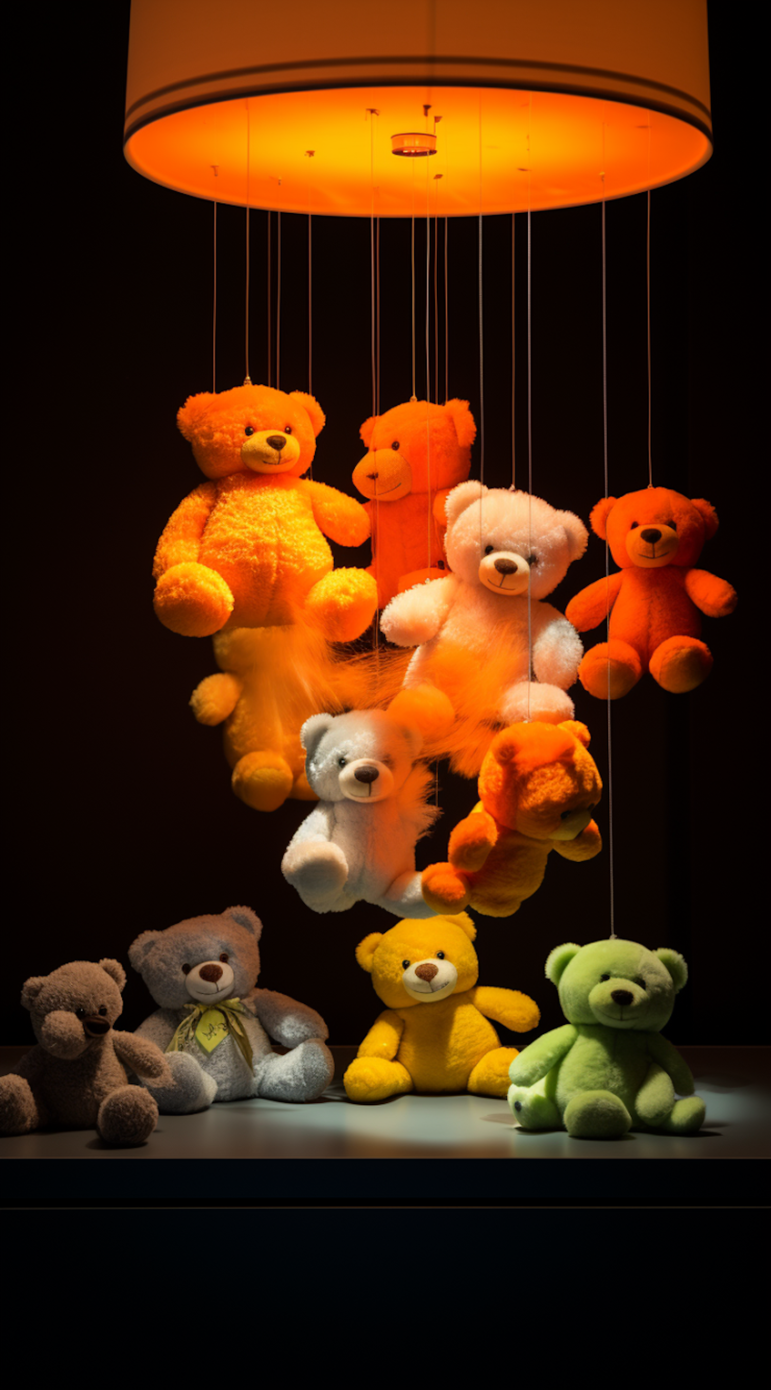 Whimsical Teddy Bear Chandelier