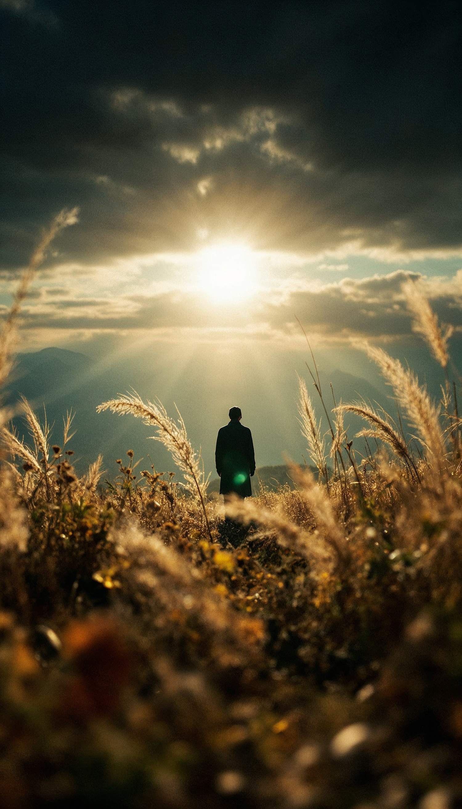 Contemplative Silhouette at Sunset