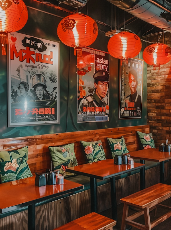 Themed Asian Restaurant Interior