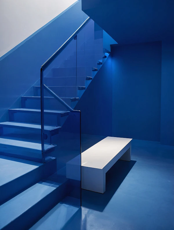 Monochromatic Blue Interior