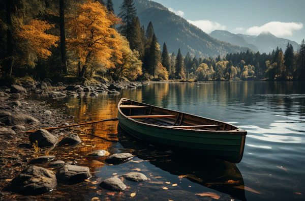 Autumn Serenity at Lakeside