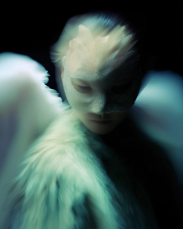 Ethereal Masked Portrait