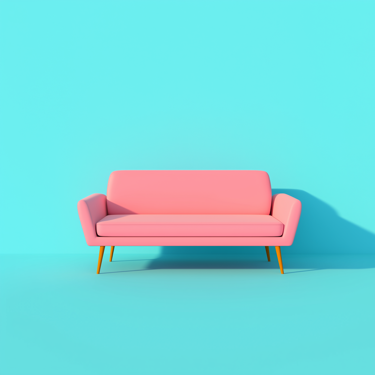 Stylized Minimalist Sofa