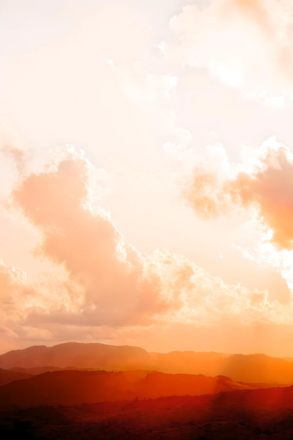 Sunset Over Hills