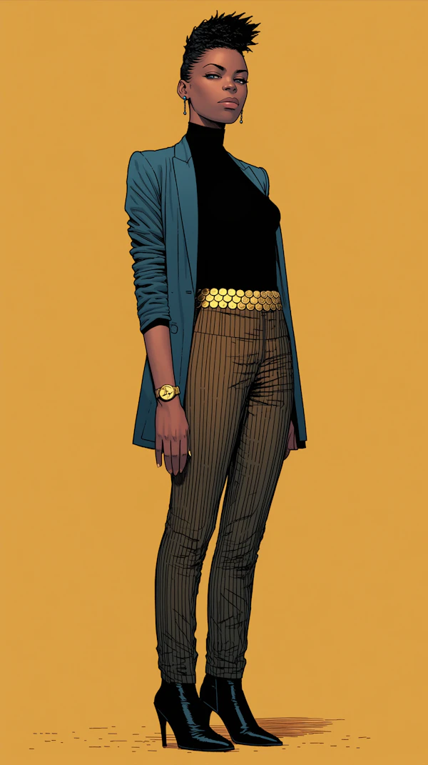 Stylish Individual Portrait