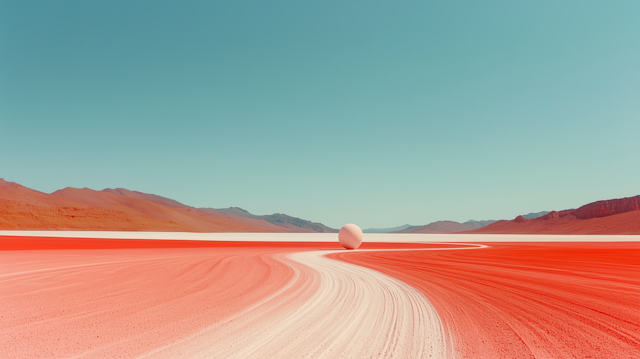 Surreal Minimalist Landscape