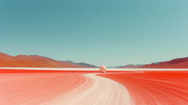 Surreal Minimalist Landscape