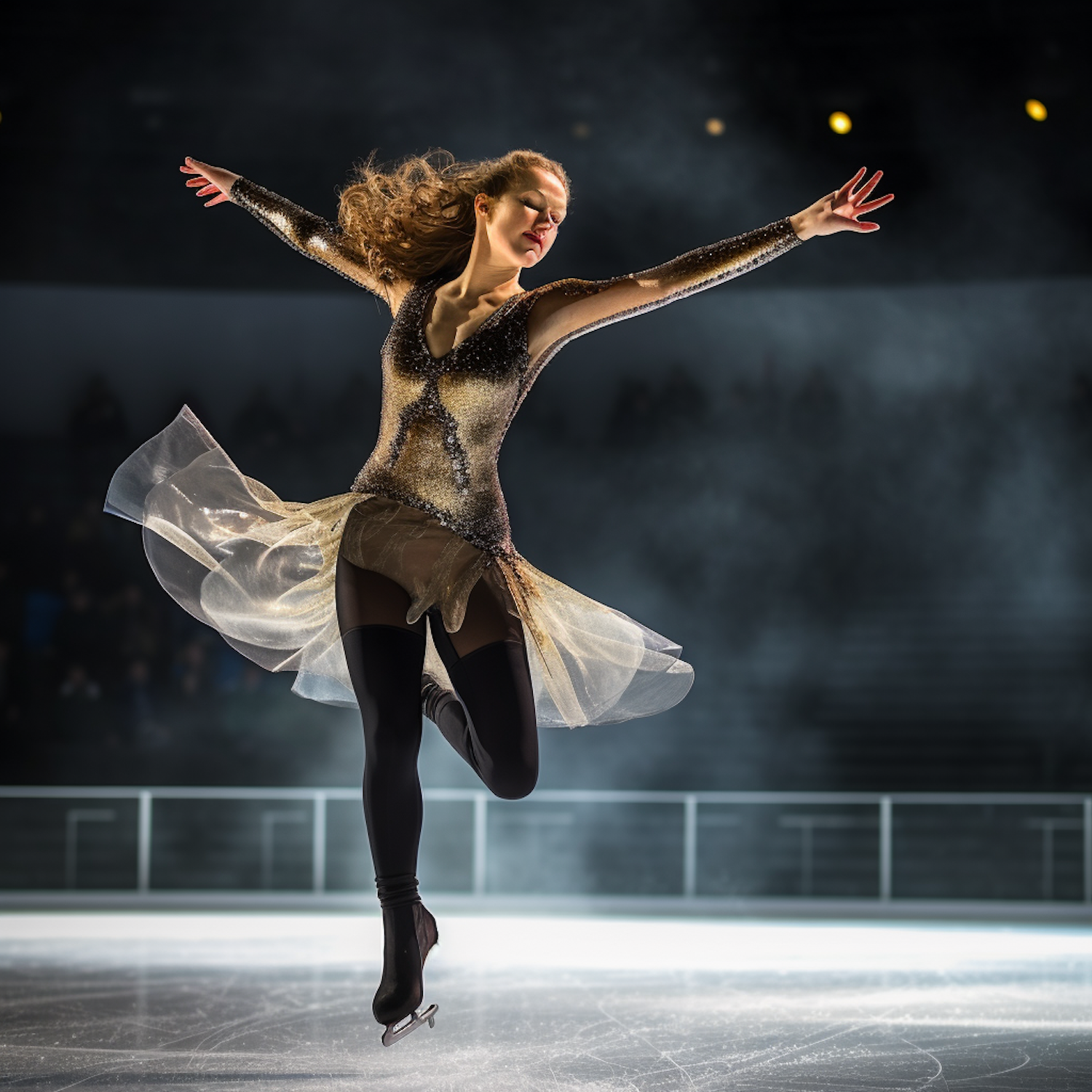 Elegant Ice Rink Performance