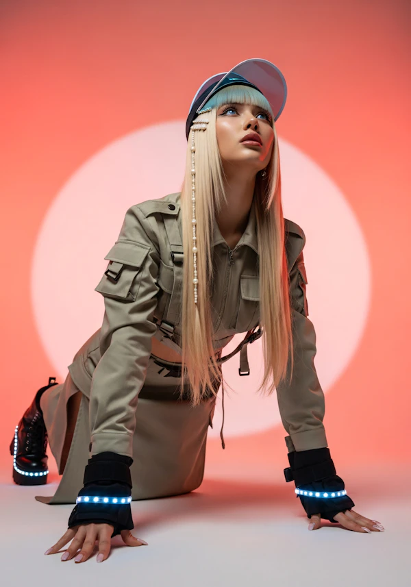 Futuristic Fashion Pose