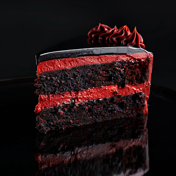 Vivid Layered Cake Close-Up