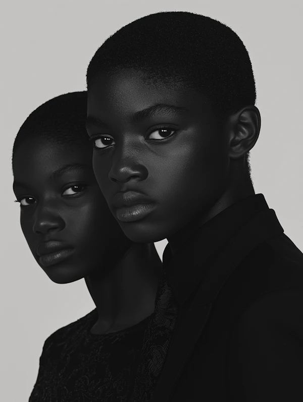 Intimate Portrait of Two Individuals