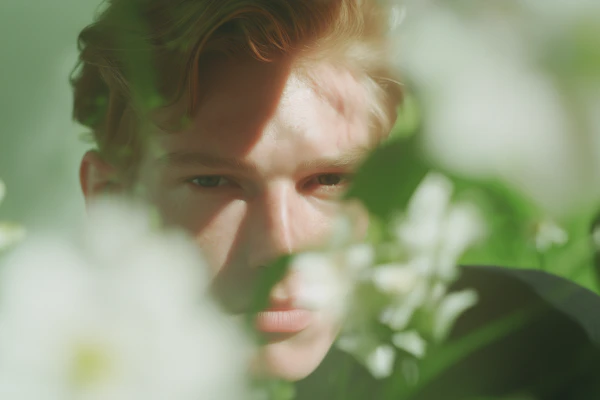 Portrait with Flowers