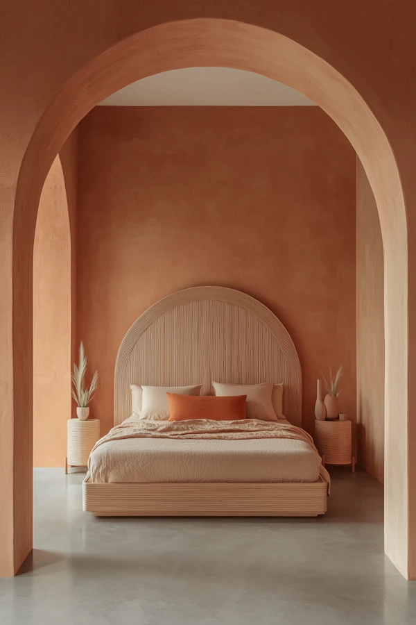 Minimalist Terracotta Room