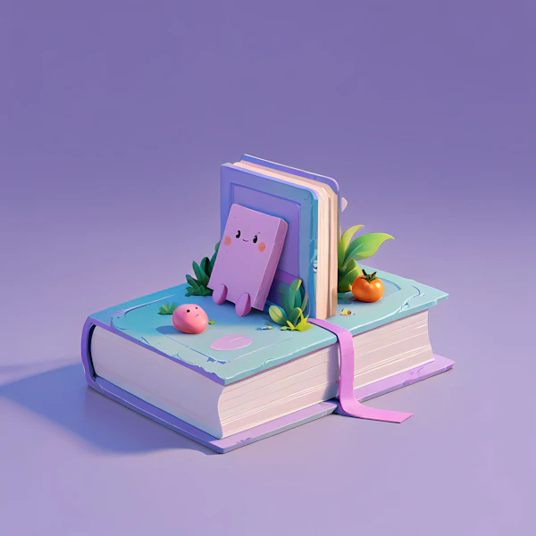 Whimsical Book Scene
