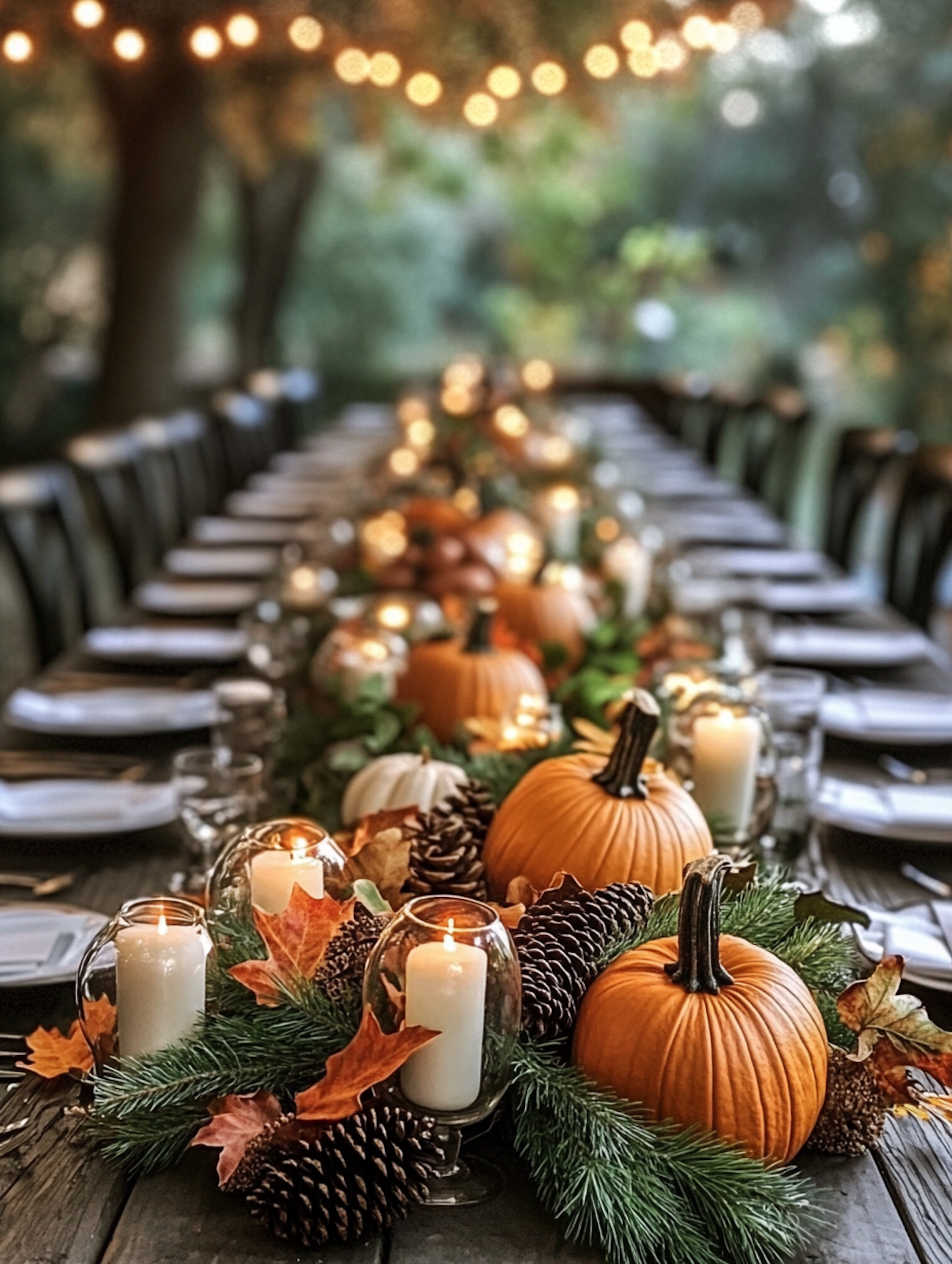 Autumn-Themed Table Setting