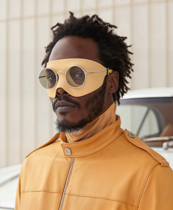 Stylish Man With Yellow Sunglasses