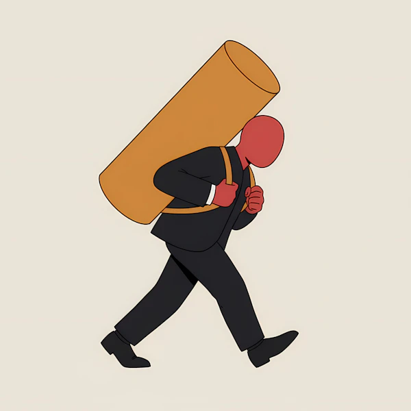 Abstract Figure in Motion