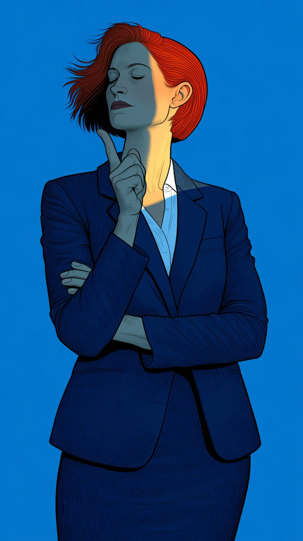 Confident Redhead Portrait