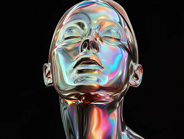 Iridescent 3D Head