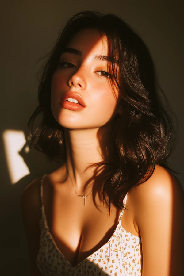 Serene Portrait of a Young Woman
