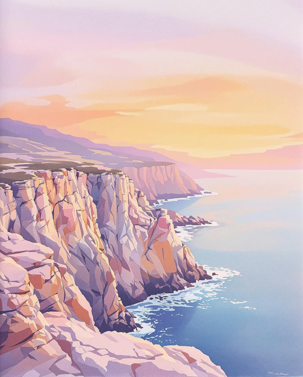 Scenic Coastal Sunset