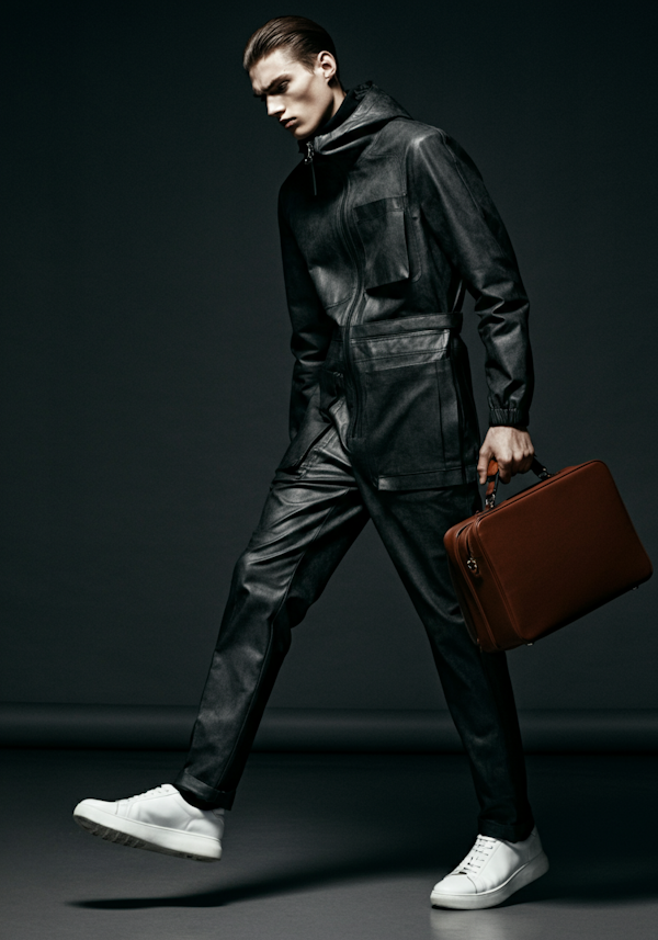 Male Model in Luxurious Leather