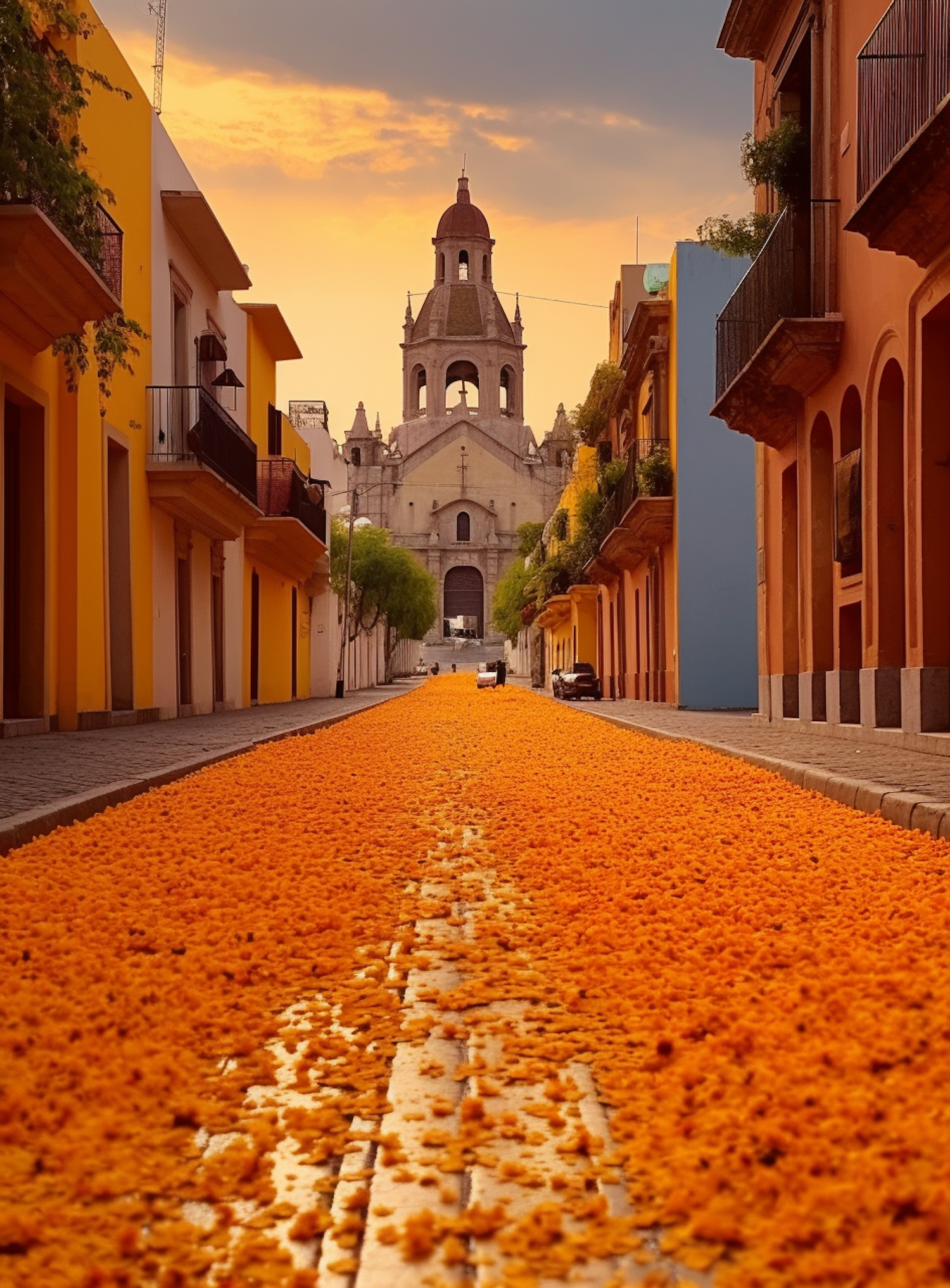 Floral Pathway to Grandeur