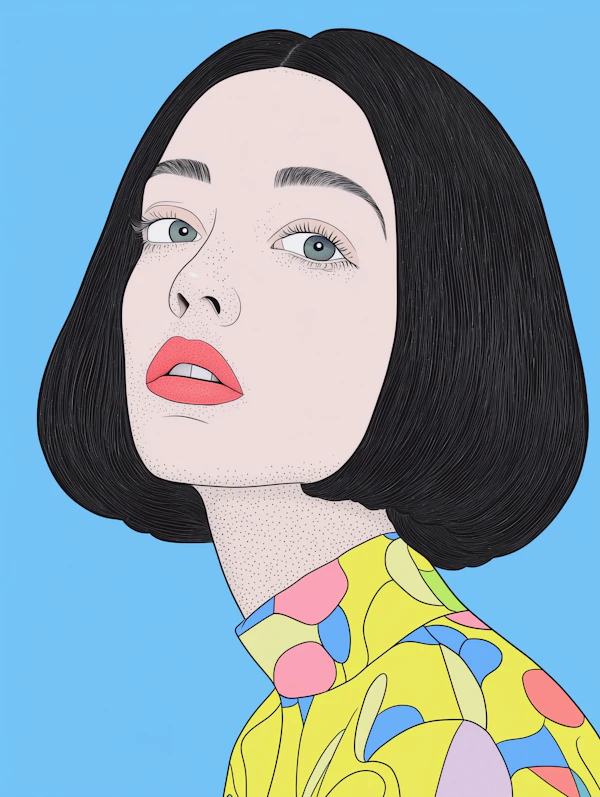 Stylized Woman Portrait