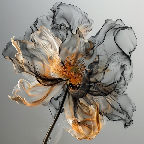 Ethereal Abstract Flower