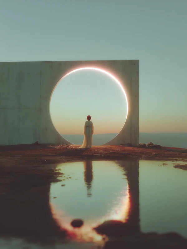 Tranquil Reflection Scene