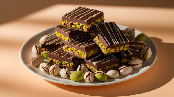 Chocolate Pistachio Bars