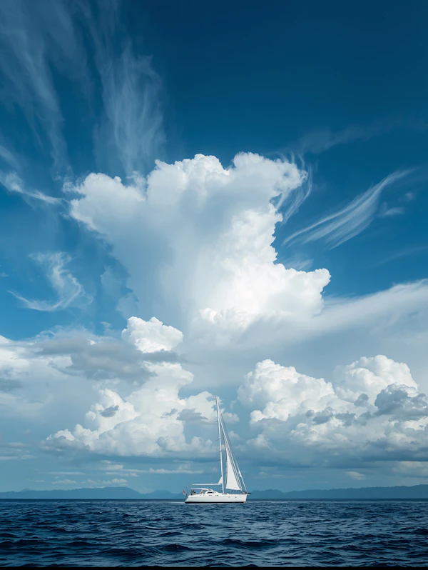 Sailboat on Calm Ocean