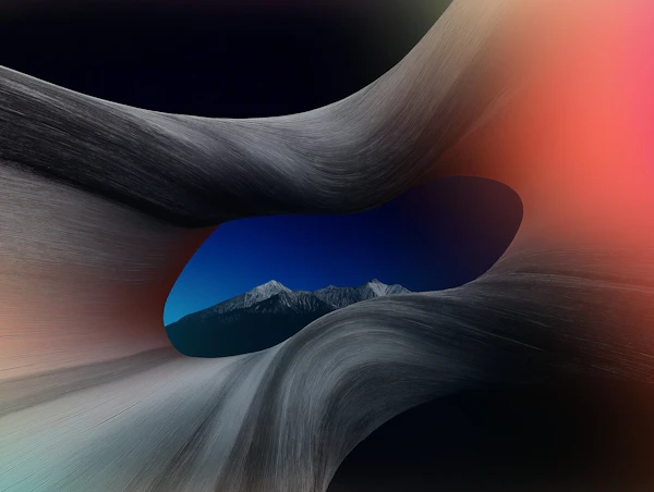 Flowing Abstract Landscape