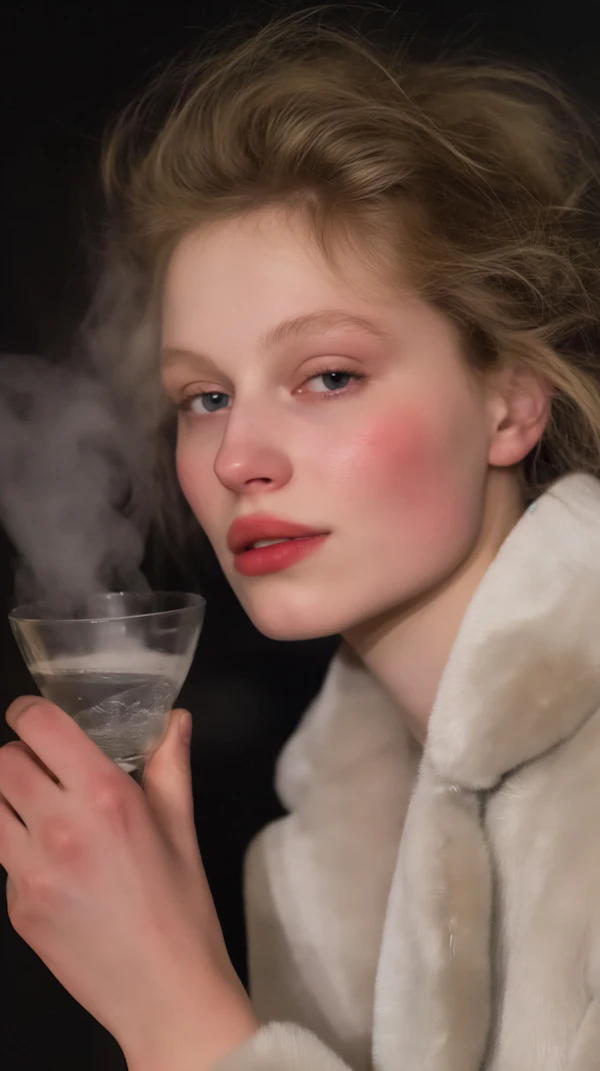Serene Moment with Young Woman
