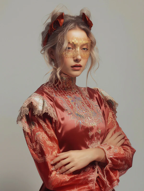 Elegant Masked Woman
