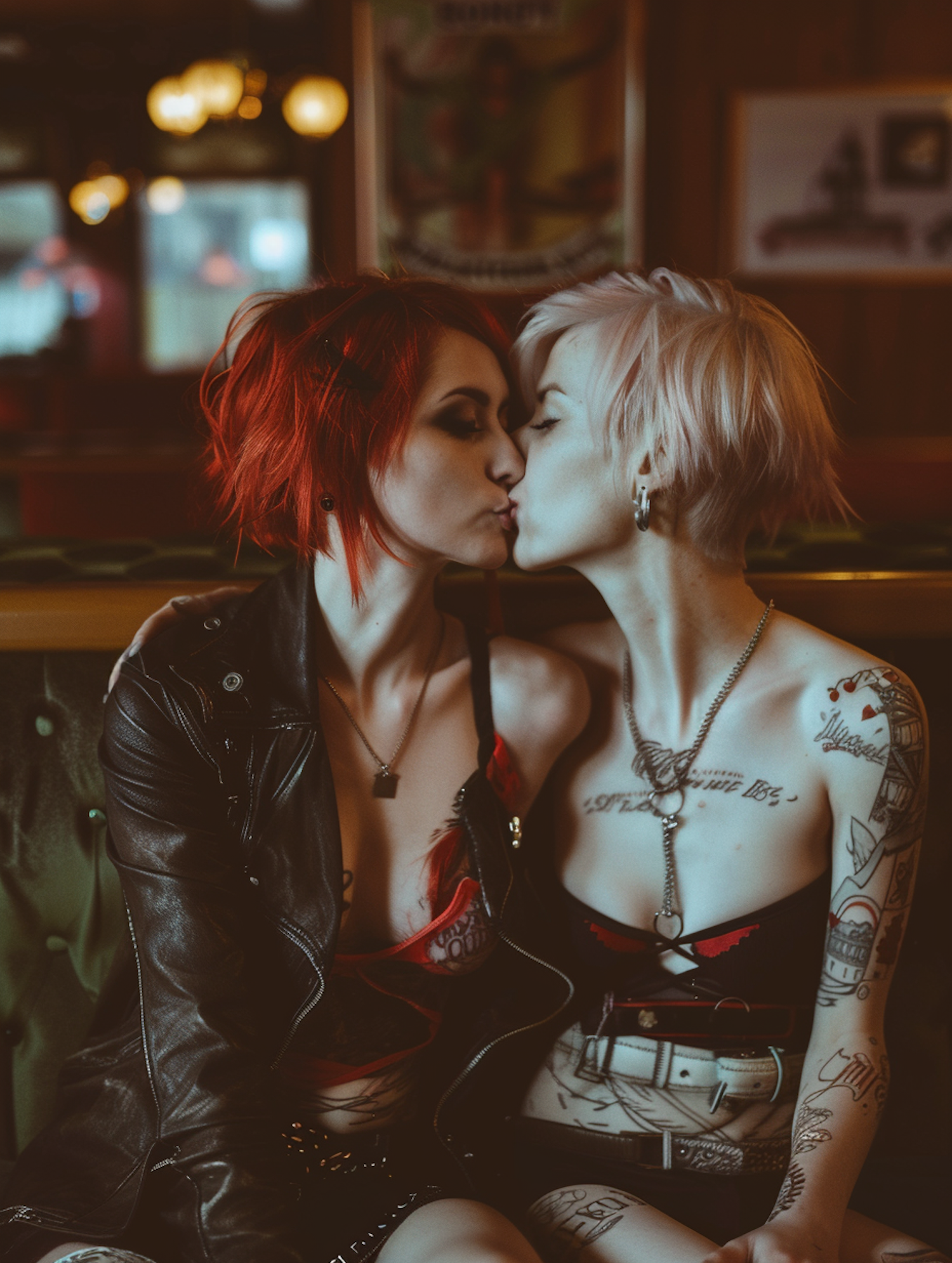 Intimate Moment Between Two Women