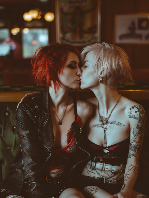 Intimate Moment Between Two Women