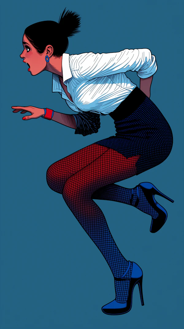 Dynamic Woman Illustration