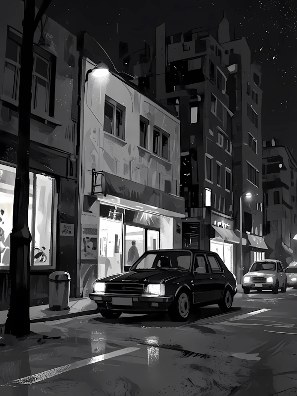 Quiet Urban Night Scene