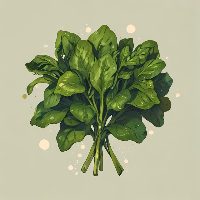 Vibrant Spinach Illustration