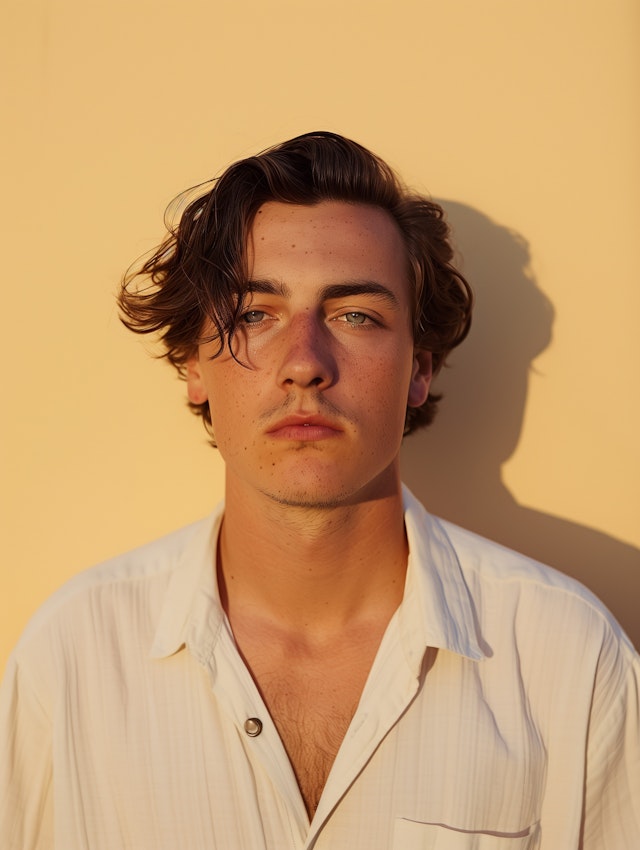 Close-up Portrait of a Young Man