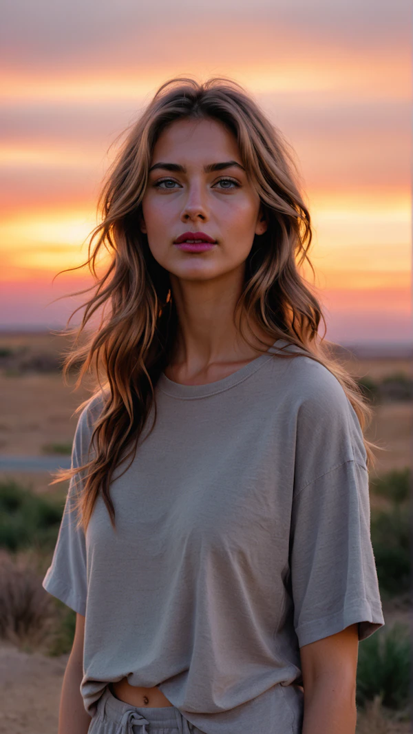 Sunset Portrait Outdoors
