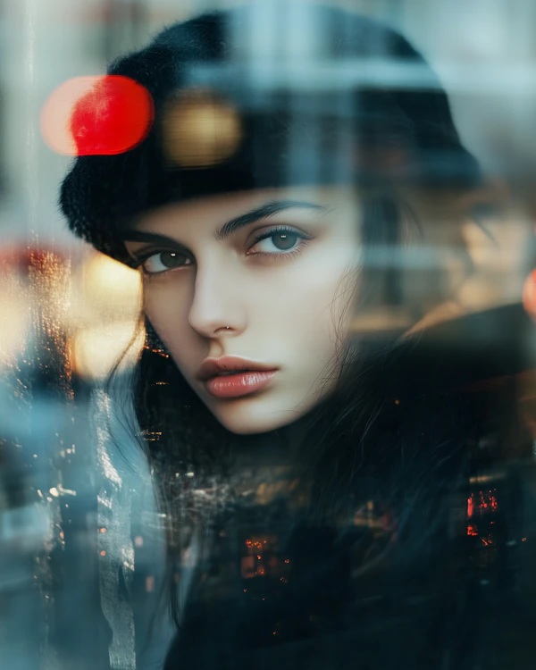 Portrait of a Young Woman with Black Hat